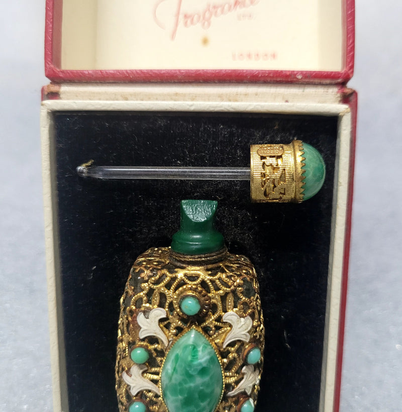 Stunning Xanadu by fragrance LTD. London perfume bottle, doppler and vile (In love, Hartwell). In original box and great condition.