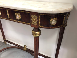 Narrow Mahogany Louis XVI Style Console Table | Antique & Vintage | Moonee Ponds Antiques | Australia Wide Delivery
