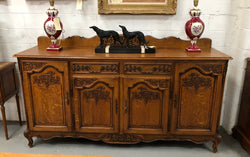 French Louis XV Style Oak Sideboard With Beautiful Carvings | Antique & Vintage | Moonee Ponds Antiques | Australia Wide Delivery