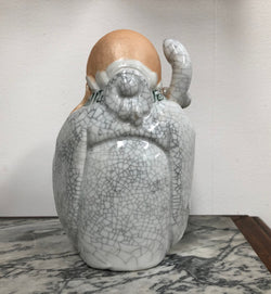 Chinese Immortal Sau holding peach | Antique & Vintage | Moonee Ponds Antiques | Australia Wide Delivery