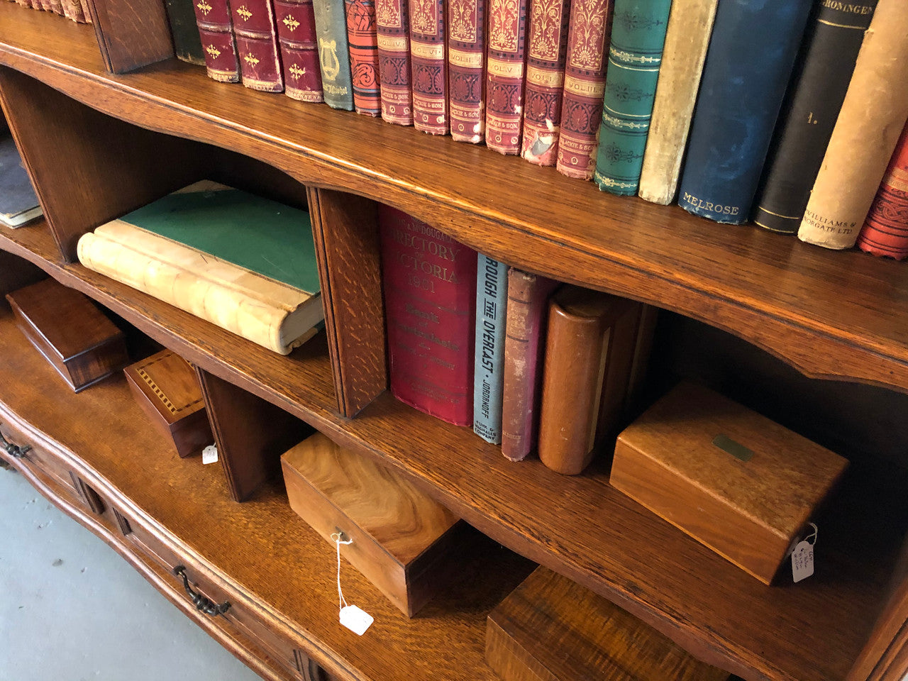 Beautiful French Oak Bookcase With Drawers | Antique & Vintage | Moonee Ponds Antiques | Australia Wide Delivery