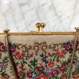 Very Fine Petit Point Small Handbag