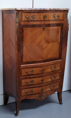 Walnut Louis XV Style Marble Top Abbattant | Antique & Vintage | Moonee Ponds Antiques | Australia Wide Delivery