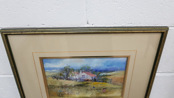 A lovely framed oil on board "hide & seek" painting by signed Valery Farrington and in good original condition.