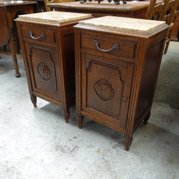 Pair of French Art Deco Bedside Cabinets