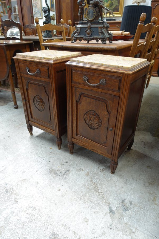 Pair of French Art Deco Bedside Cabinets