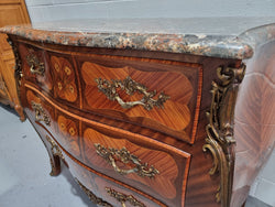 French Walnut & Kingwood Louis XV Style Marquetry Inlaid Commode | Antique & Vintage | Moonee Ponds Antiques | Australia Wide Delivery