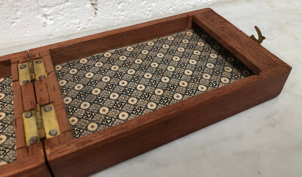 Vintage Inlaid Wooden Cribbage Box | Antique & Vintage | Moonee Ponds Antiques | Australia Wide Delivery