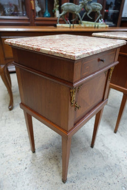 Pair Of French Inlaid Mahogany Bedsides | Antique & Vintage | Moonee Ponds Antiques | Australia Wide Delivery