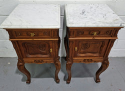 Beautiful Pair of French Oak Carved Bedside Cabinets | Antique & Vintage | Moonee Ponds Antiques | Australia Wide Delivery