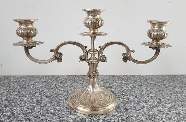 Three Candle Candelabra