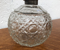 Edwardian Crystal & Silver Top Scent Bottle | Antique & Vintage | Moonee Ponds Antiques | Australia Wide Delivery