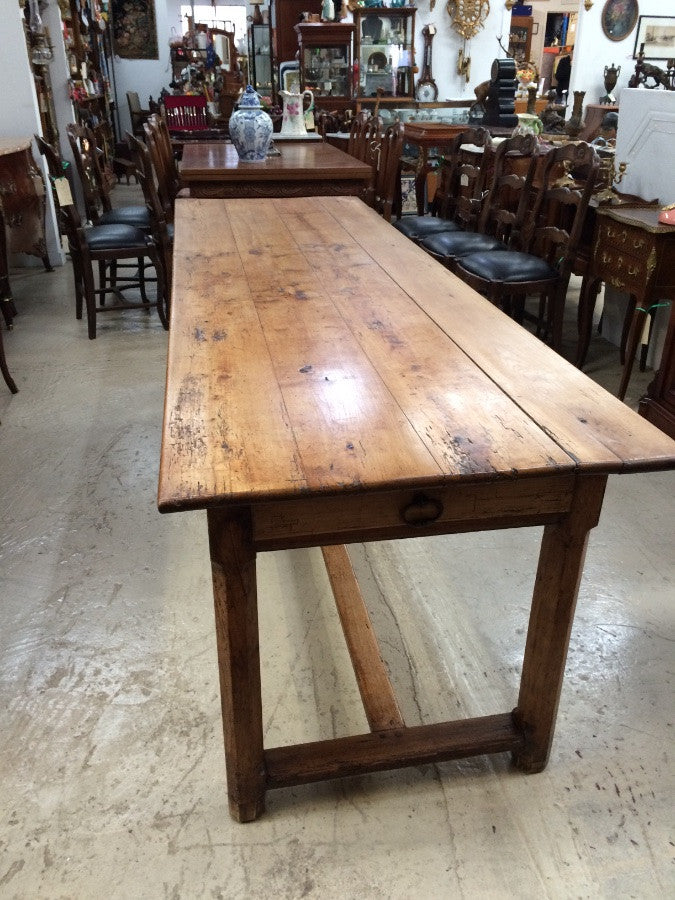 French Cherrywood Farmhouse Table | Antique & Vintage | Moonee Ponds Antiques | Australia Wide Delivery