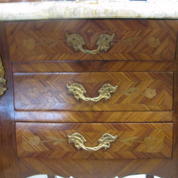 Pair of French Inlaid Bedside Cabinets