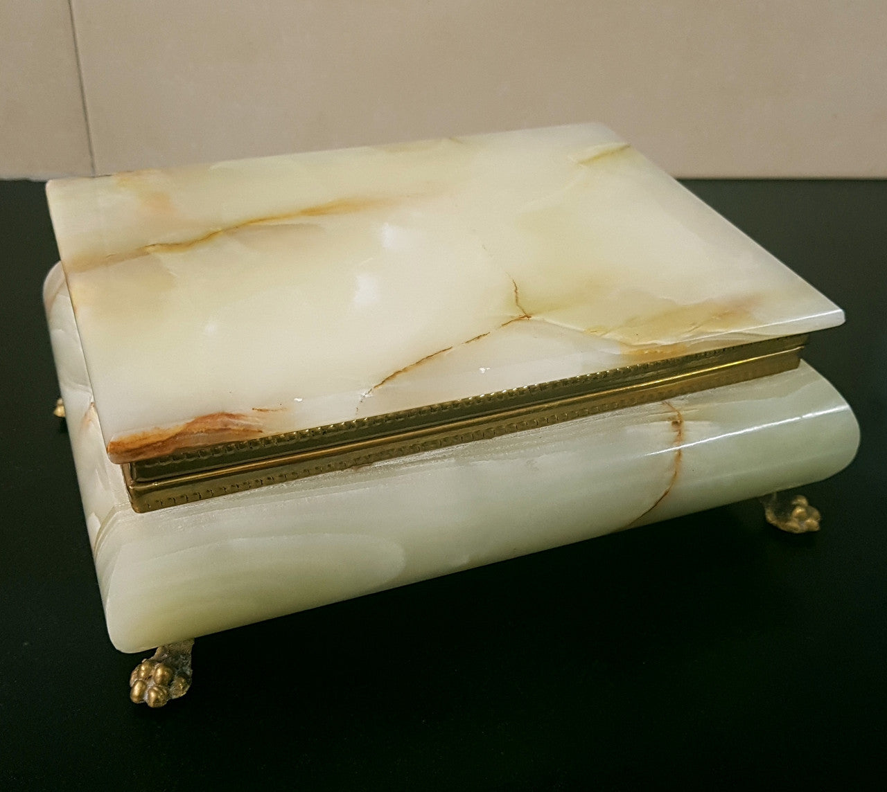 Alabaster Jewellery Box | Antique & Vintage | Moonee Ponds Antiques | Australia Wide Delivery