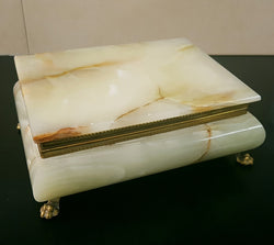 Alabaster Jewellery Box | Antique & Vintage | Moonee Ponds Antiques | Australia Wide Delivery