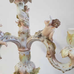 A superb 19th century Meissen style porcelain candelabra in good original condition.