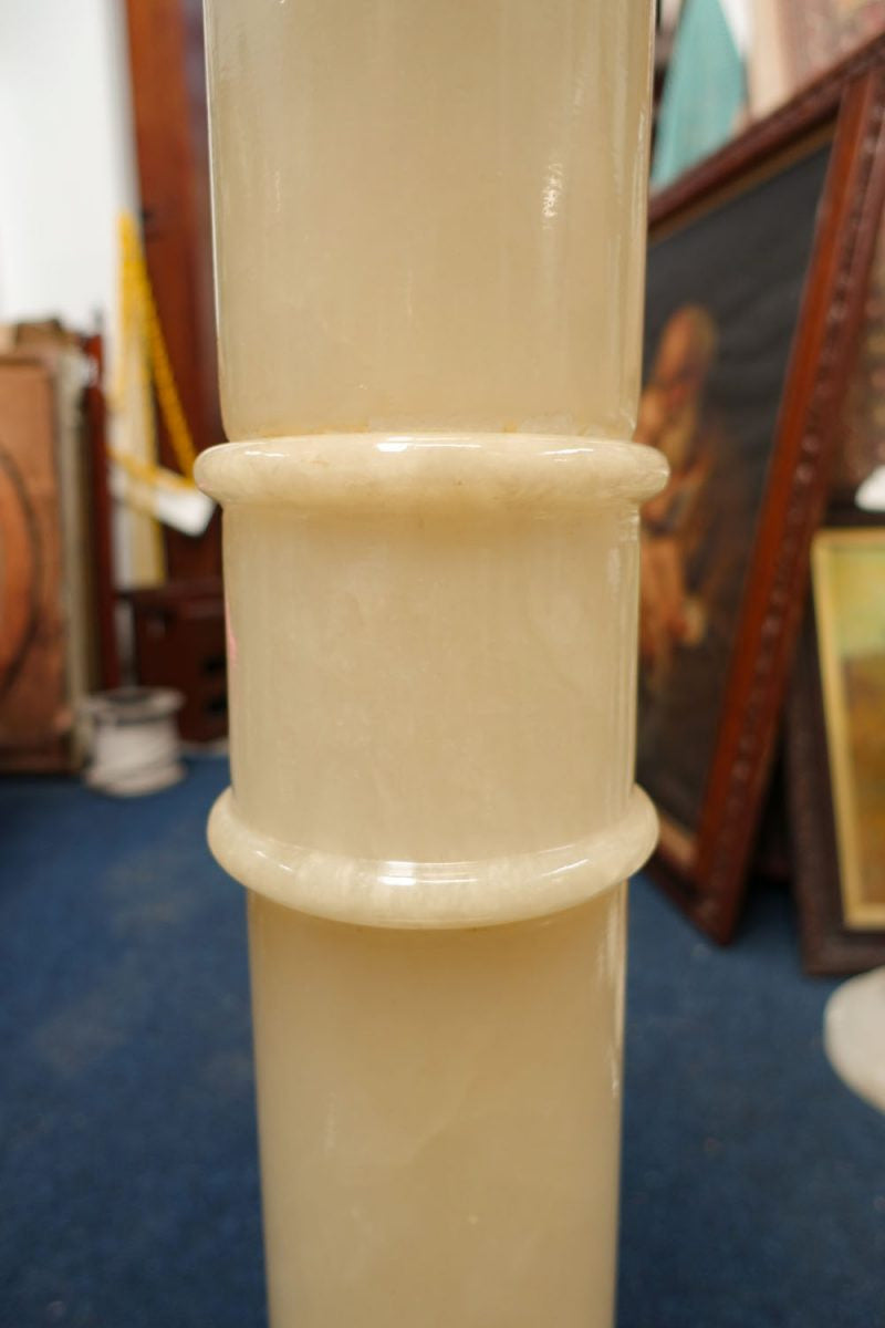 Large Vintage Italian Alabaster Pedestal