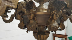 French Napoleon III Bronze Chandelier | Antique & Vintage | Moonee Ponds Antiques | Australia Wide Delivery