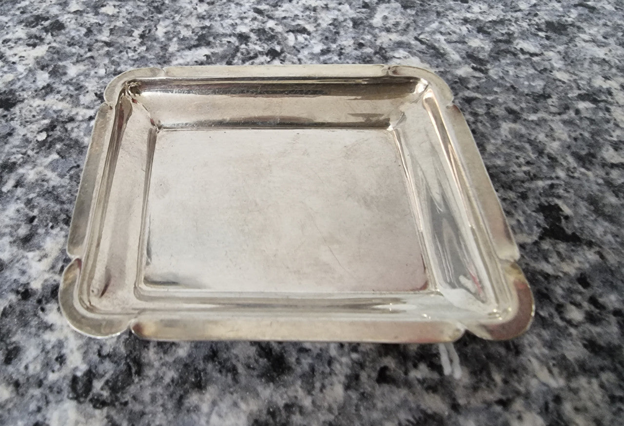 Antique Sterling Art Deco Pin Tray