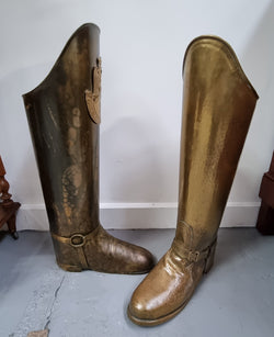 Lovely French Brass Boot Umbrella Stand | Antique & Vintage | Moonee Ponds Antiques | Australia Wide Delivery