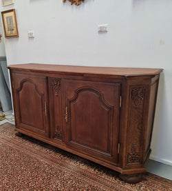 Late 18th Century French Oak Carved Two Door Sideboard | Antique & Vintage | Moonee Ponds Antiques | Australia Wide Delivery