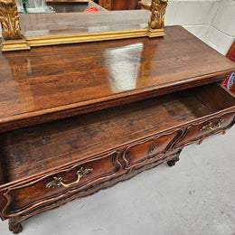 Impressive French Oak 18th Century Louis XV chest of three drawers. Circa: 1770. It has been sourced from France and is in good original detailed condition.