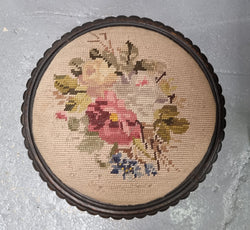 Lovely Edwardian Tapestry Foot Stool | Antique & Vintage | Moonee Ponds Antiques | Australia Wide Delivery