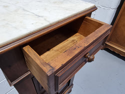 Lovely French Walnut Bedside Cabinet | Antique & Vintage | Moonee Ponds Antiques | Australia Wide Delivery