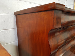 Victorian Flame Mahogany Tallboy With Barley Twist Supports | Antique & Vintage | Moonee Ponds Antiques | Australia Wide Delivery