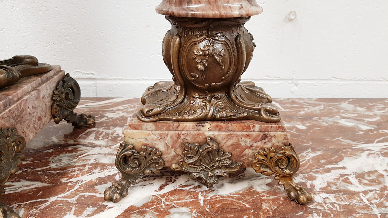 Three Piece French Garniture Clock Set | Antique & Vintage | Moonee Ponds Antiques | Australia Wide Delivery