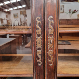 Substantial French Henry 2nd Walnut two door bookcase. It has five fully adjustable shelves and has been sourced from France. It is in good original detailed condition.