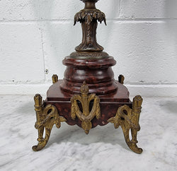Pair of Decorative Antique French Spelter & Marble Candelabras | Antique & Vintage | Moonee Ponds Antiques | Australia Wide Delivery
