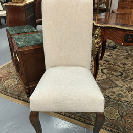 Made to order beautiful french provincial style dining chairs with solid hardwood frames, and  Australian made. Chairs can be ordered in any quantity and style of fabric. Price subject to the material chosen.Display chair is from Warick fabrics - matrix collection in marble colour