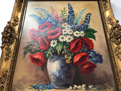 French Gilt Framed Floral Oil On Canvas | Antique & Vintage | Moonee Ponds Antiques | Australia Wide Delivery