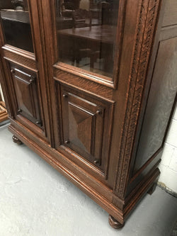 Superb Pair of Henry II style French Two Door Oak Bookcases | Antique & Vintage | Moonee Ponds Antiques | Australia Wide Delivery