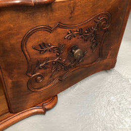 Fabulous Carved Oak Low Line TV Cabinet