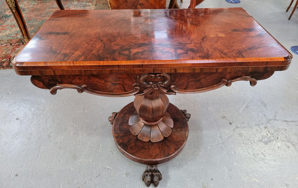 Decorative Early Victorian Rosewood card table in good original condition.