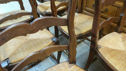 Set of six French oak Dining Chairs-1 | Antique & Vintage | Moonee Ponds Antiques | Australia Wide Delivery