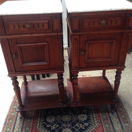 Pair french bedsides