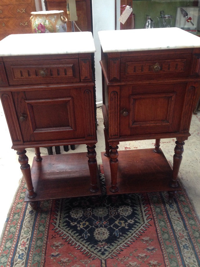 Pair french bedsides