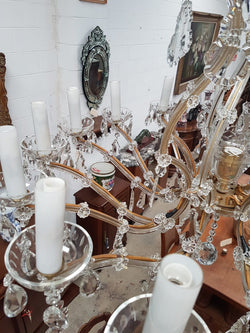 French Parisian Crystal Chandelier | Antique & Vintage | Moonee Ponds Antiques | Australia Wide Delivery