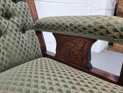 Pair of Edwardian Button Back Walnut Armchairs | Antique & Vintage | Moonee Ponds Antiques | Australia Wide Delivery