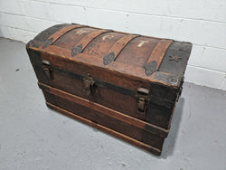 Victorian "Saratoga" Steamer Trunk | Antique & Vintage | Moonee Ponds Antiques | Australia Wide Delivery