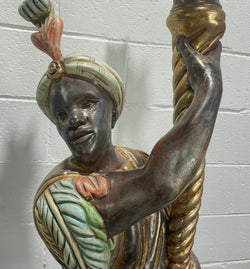 Italian Wooden Carved Blackamoor Lamp | Antique & Vintage | Moonee Ponds Antiques | Australia Wide Delivery