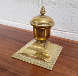 Victorian Brass Inkwell Pen Holder | Antique & Vintage | Moonee Ponds Antiques | Australia Wide Delivery