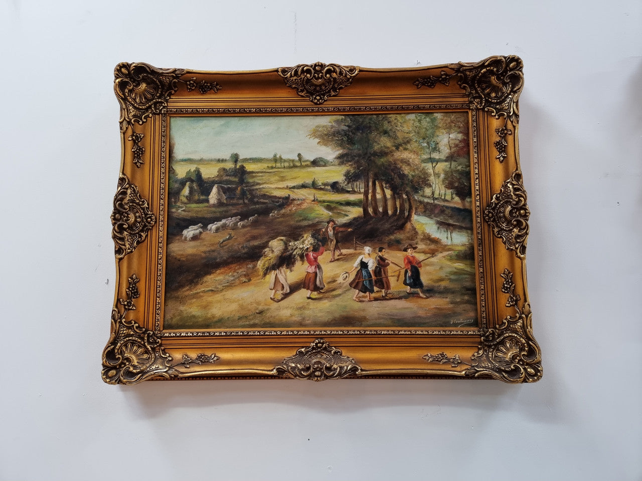 A lovely French Dutch style oil painting | Antique & Vintage | Moonee Ponds Antiques | Australia Wide Delivery