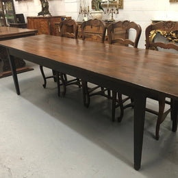 Early 19th Century French Farmhouse table. In detailed original condition.