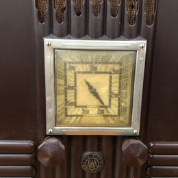 AWA 'The Fisk Radiolette' Empire State radio made from Bakelite. In original untouched condition, please note the power cord has been cut.