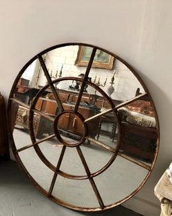 French Cast Iron Round Garden Mirror | Antique & Vintage | Moonee Ponds Antiques | Australia Wide Delivery